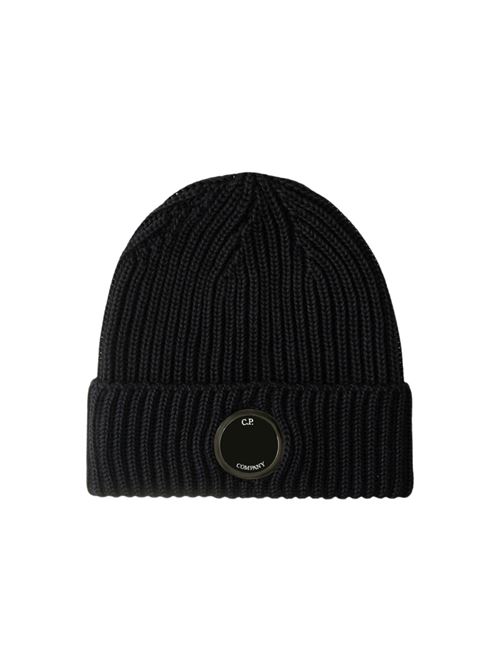 BERRETTO CON LOGO IN LANA MERINO EXTRAFINE C.P. COMPANY | RFCMAC739A 005509A888